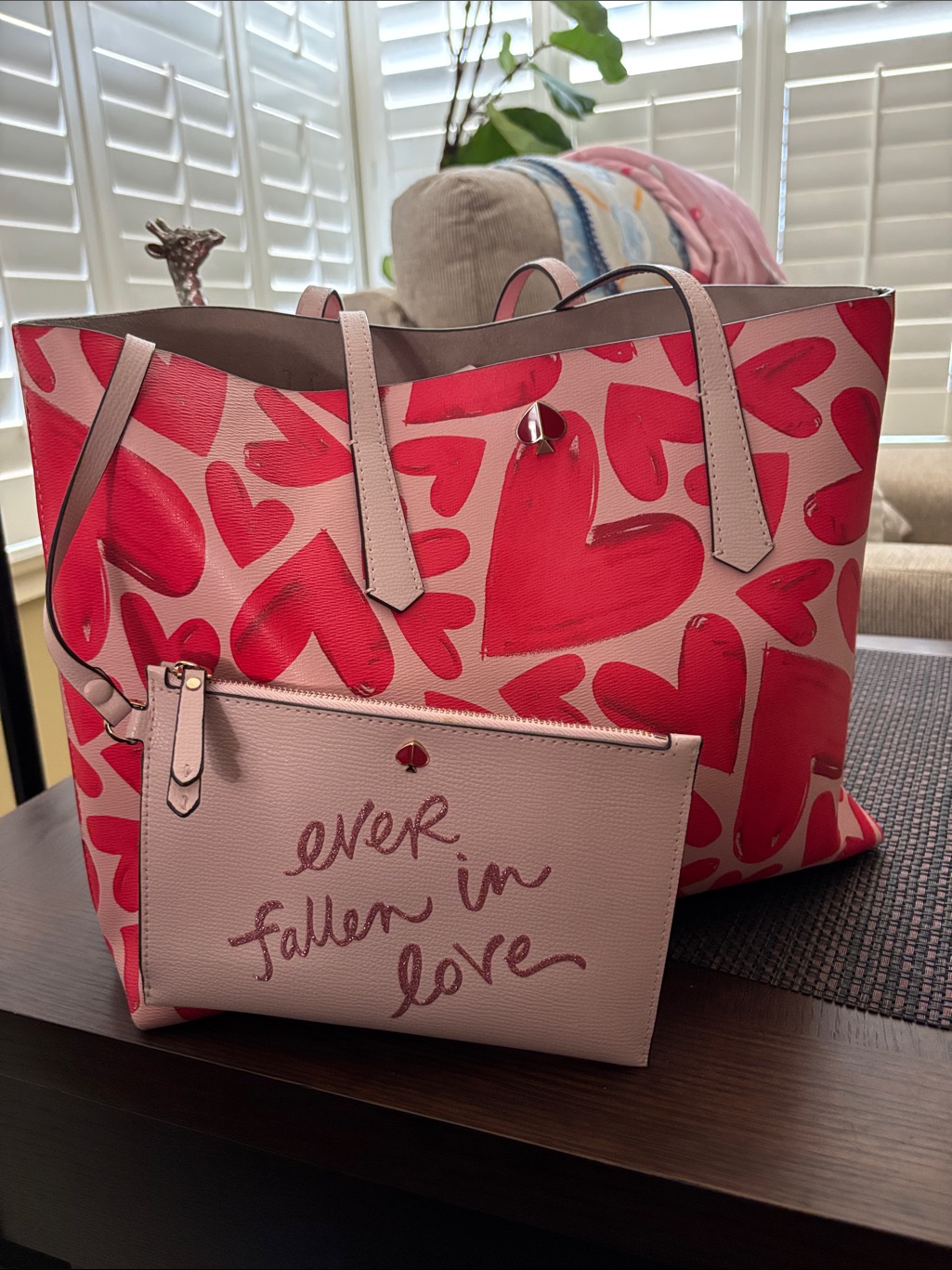 Kate Spade Two Tone Pink Leather Large Molly Ever Fallen Tote